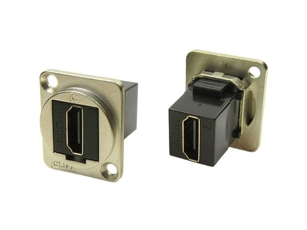 XLR-adapter HDMI hunn til HDMI-adapter innfelt CP30200GM Cliff (1 stk.)