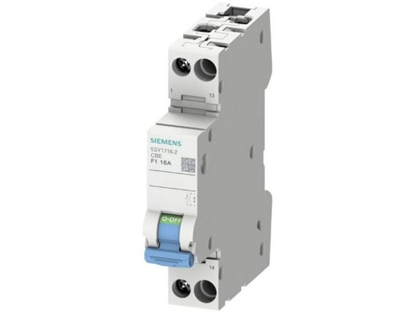 Siemens SIEM 5SY1706-2 Katkaisija 1p apukytkimellä NO-koskettimella (5SY17062)