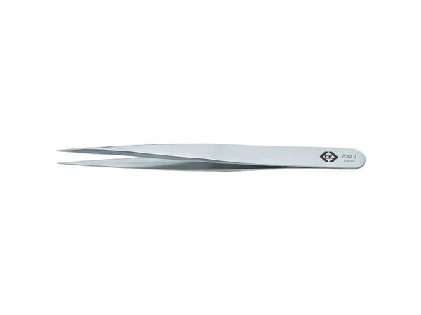 C.K Tools Precision 2343, Rustfritt stål, Sølv, Spiss, Rett, 130 mm, 1 stykker