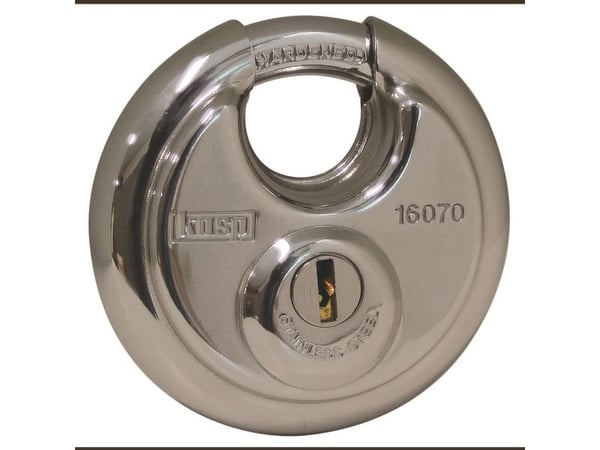 Kasp K16070A3 riippulukko identtinen hopeinen avainlukko