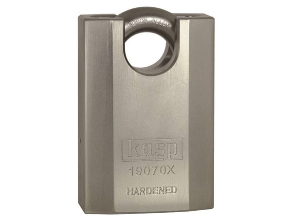 Kasp K19070XD hengelås 70 mm sølv nøkkellås