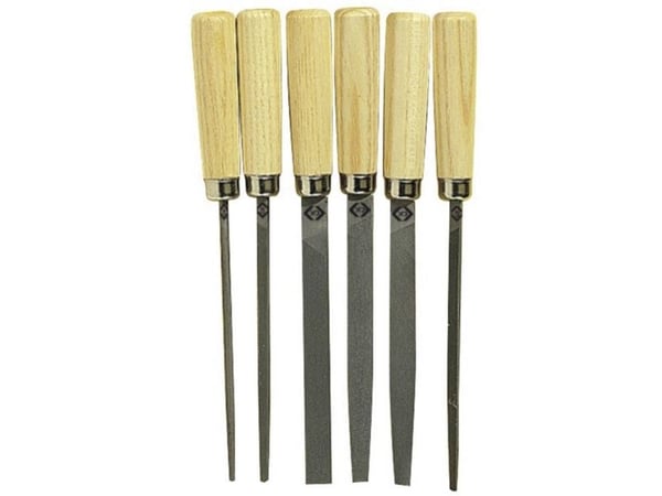 C.K Tools T0120P, Filsett, Karbonstål, Tre, Tre