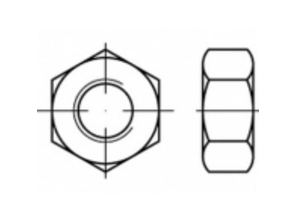 TOOLCRAFT TO-5435508 sekstangsmuttere M10 stål galvanisert 100 stk
