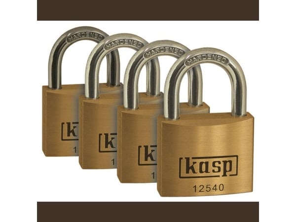 Kasp K12540D4 hengelås 40 mm identisk gul nøkkelås