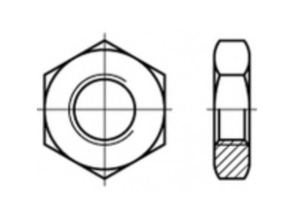 TOOLCRAFT TO-5435610 sekskantmuttere M12 100 stk