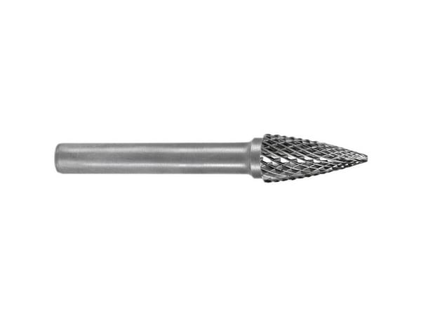 RUKO 116049 fresestift hardmetall spiss bue 3 mm, lengde 38 mm, skaftdiameter 3 mm