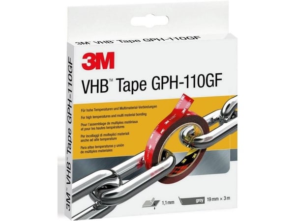 3M GPH-110F19-3 tape grå (L x B) 3 m x 19 mm, 1 rull