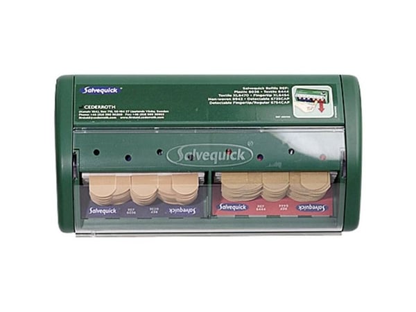 Salvequick Plasterdispenser - inkl. tekstil- og plastplastre