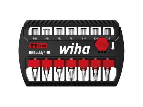 Wiha 42116, 8 stykker, Philips, Pozidriv, Torx, PH 2, PZ 1, PZ 2, PZ 3, T15, T20, T25, 124 g