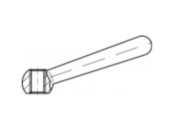 TOOLCRAFT kålformet knotthåndtak stål 105332, 1 stk (Ø) 80 mm