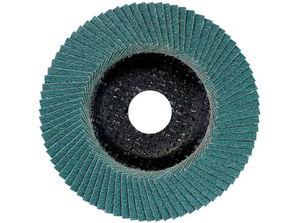 Metabo 623177000, Sammenleggbar skive, Flatt senter, Metall, Rustfritt stål, Stål, Alle merker, 11,5 cm, Blå