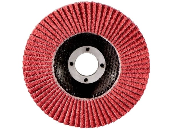 Metabo 626167000, Sammenleggbar skive, Flatt senter, Metall, Rustfritt stål, Stål, Alle merker, 11,5 cm, Rød