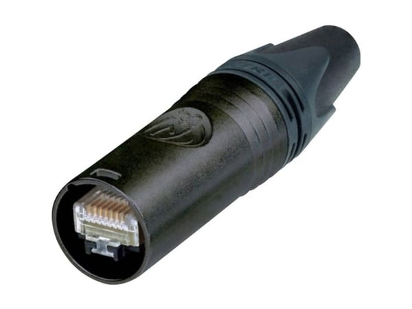 Neutrik NE8MX6-B, RJ-45, Svart, Cat6a, Gull, 1000 V, 1,5 A