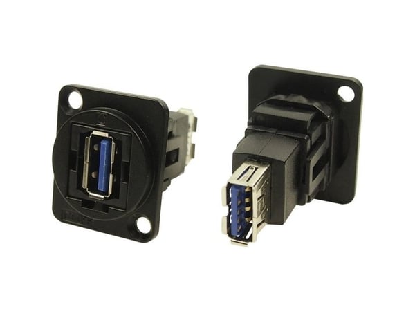 XLR-adapter USB-A hann 3,0 til USB 3,0 B hunn adapter (innbygging) CP30205NMB