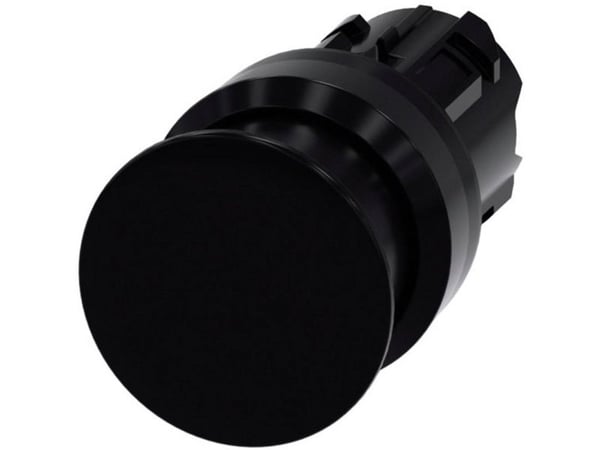 Siemens 3SU10001AD100AA0 3SU1000-1AD10-0AA0 Painike Eturengas muovi Nappi Musta 1 kpl