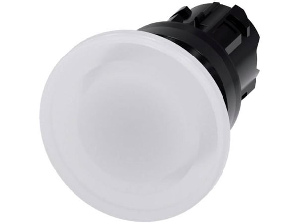 Siemens 3SU10011BD600AA0 3SU1001-1BD60-0AA0 Painike Eturengas muovipainike Musta, valkoinen 1 kpl