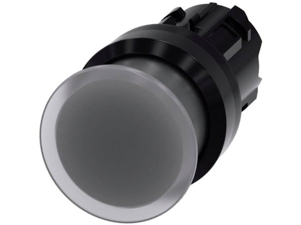 Siemens 3SU1001-1AD70-0AA0 sieni-painonappi, 22 mm, pyöreä, kirkas, 25 g, 145 mm, 90 mm, 40 mm