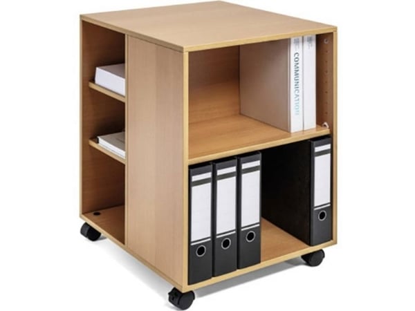Durable 3113-47, Trä, Multimediavagn, Melamin, 25 kg, 6 galler, 4 hjul
