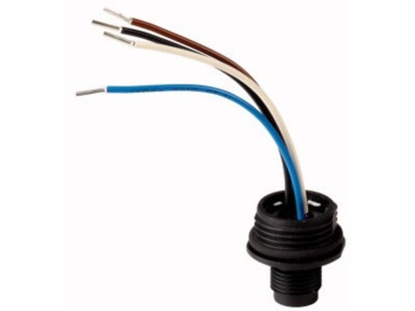 Eaton 266136 M12B uppoasennettava liitin M12 250 V IP66 1 kpl