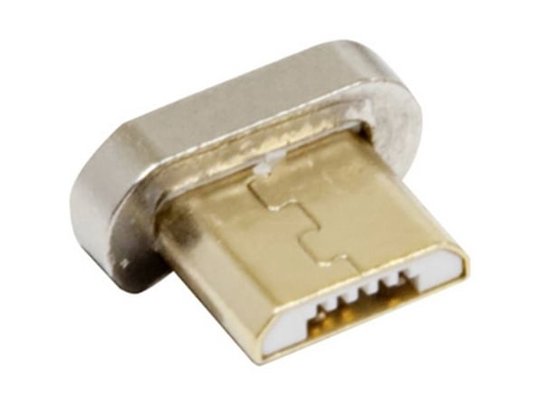 RealPower 168184, magneettinen, Micro-USB, kultainen