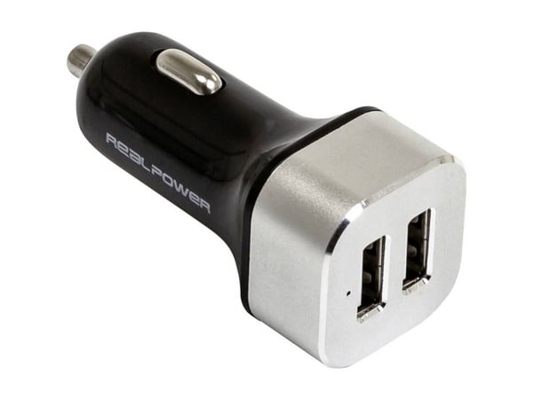 RealPower 176635, Auto, AC, 5 V, Musta, Hopea