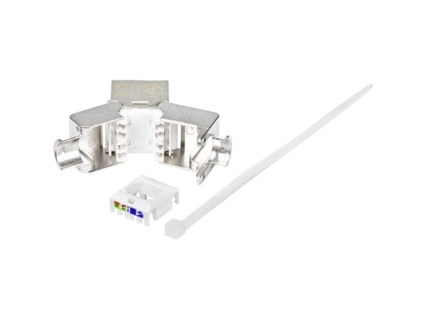 Renkforce RF-4531196, RJ45, Sølv, Hunkjønn, Rett, Cat6a, 22/26