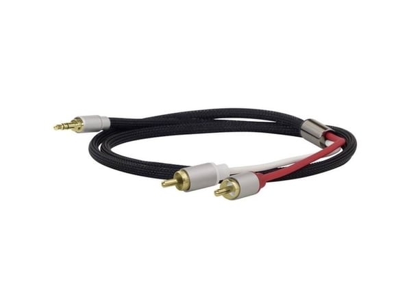 Dynavox 207385 Phono Audio Adapter [1x Jackstik 3,5 mm - 2x Cinch-stik] Sort
