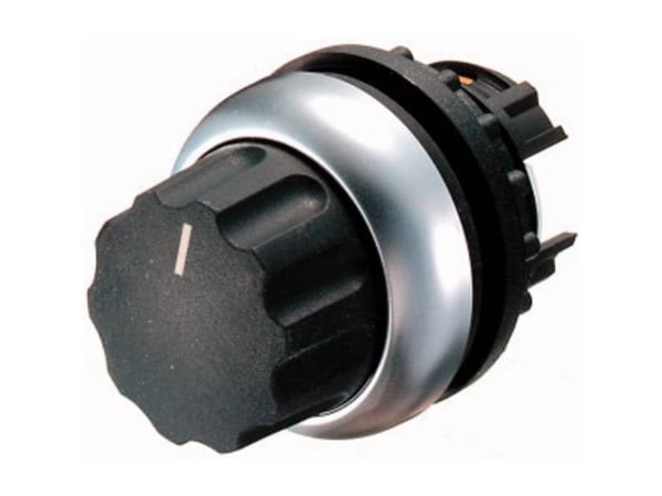Eaton M22-WR4, Rotasjonsbryter, Plast, Sort, Metallisk, IP66, 29,7 mm, 42,7 mm