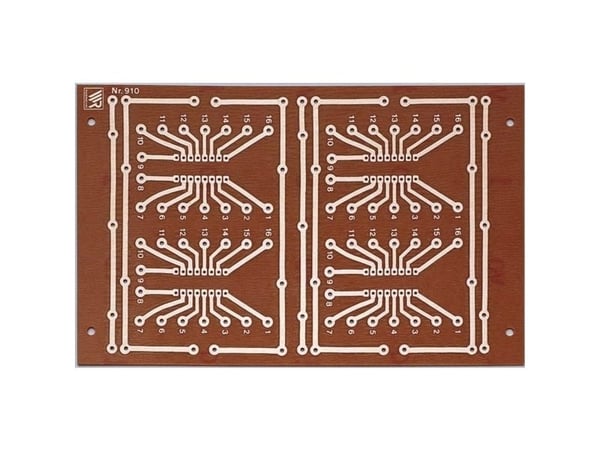 Rademacher WR-Typ 910 printplate hardt papir (L x B) 16 x 10 cm 35 µm rutenett 2,54 mm 1 stk