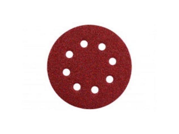 Metabo 631588000, Slipeskive, Polyester, Rustfritt stål, Stål, Tre, Rød, Rund, 12,5 cm, 12,5 cm