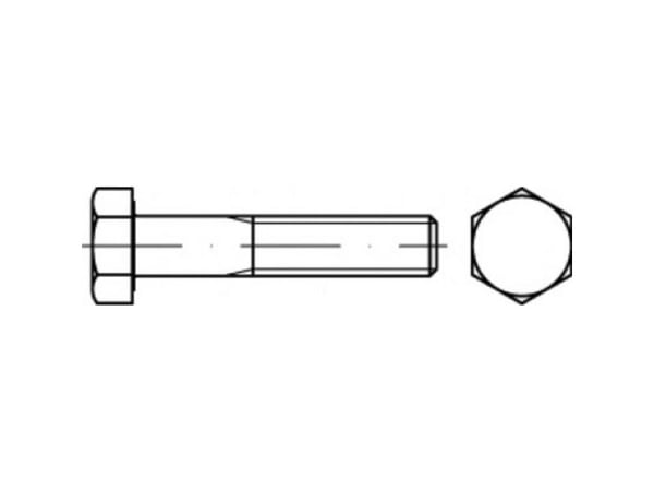 TOOLCRAFT TO-5442549 sekskantskrue 31 mm 89 mm utvendig sekskant 83931 stål 100 stk