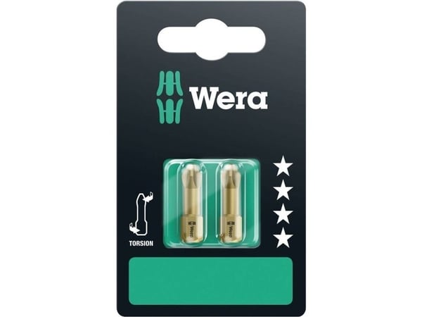 Wera 855/1 TH SB, 2 stykker, Pozidriv, 2 x PZ 2x25, ISO 1173-D, 25 mm, 60 mm