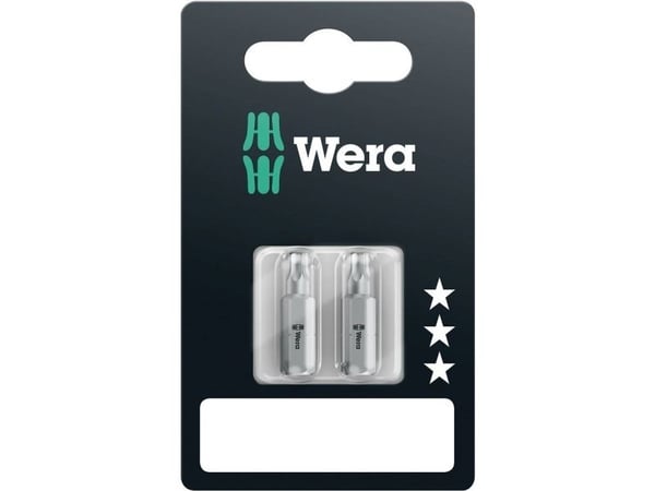 Wera 05073315001, 2 kpl, Torx, TX 25x25, 25,4 / 4 mm (1 / 4"), Kahdeksankulmainen, Kupla