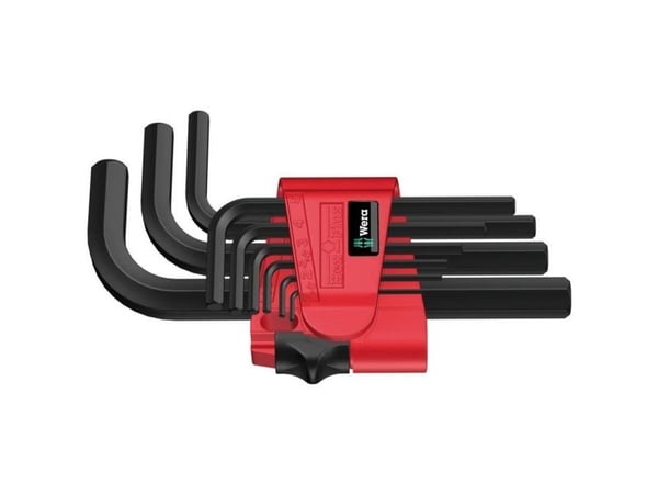 Wera 05021737001, L-formet hex-nøkkelsett, Metrisk, 7 stykker, 1.5,2,2.5,3,4,5,6,8,10 mm, 25 mm, 83 mm
