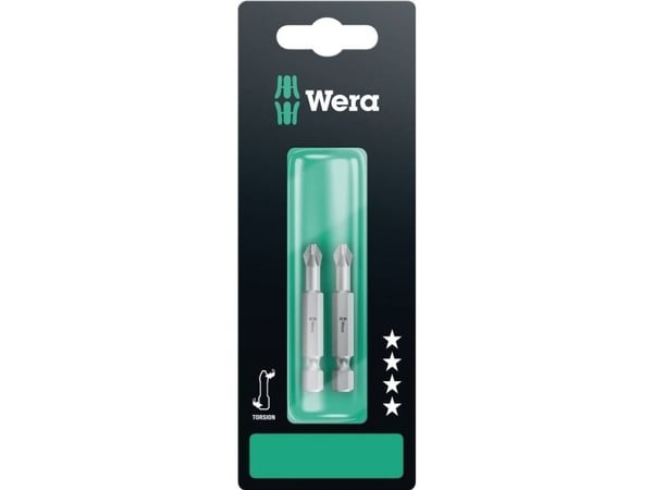 Wera 851/4 TZ SB SiS 05134382001 kryssbits PH 3 verktøystål, legert, slitesterk F 6,3 2 stk
