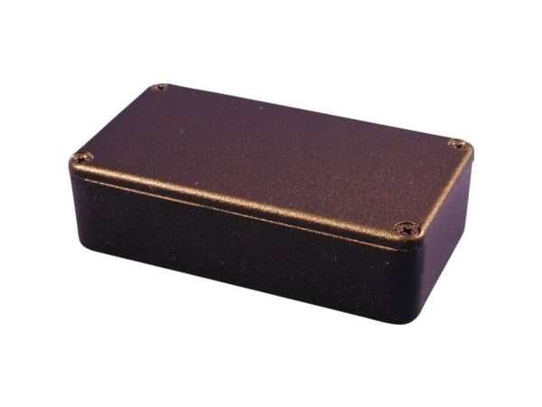 Hammond Electronics 1590BX2BK universalkabinett 254 x 70 x 34,5 aluminium svart (RAL 9005) 1 stk