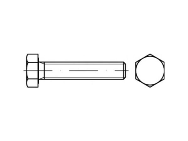 TOOLCRAFT TO-5443593 sekskantskrue 25 mm, 19 mm utvendig (83933) stål, 100 stk