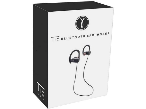Tie Studio Bluetooth 4.1 sport in-ear hodetelefoner Bluetooth® sport svart headset volumkontroll svetteresistent