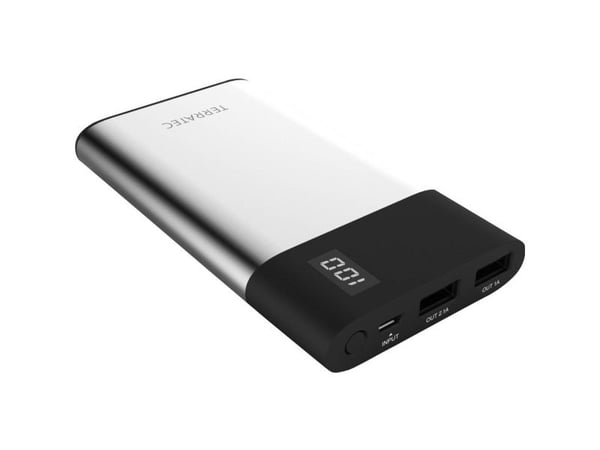 Terratec P80 Slim, 8000 mAh, Lithium Polymer (LiPo), Sort, Metallisk