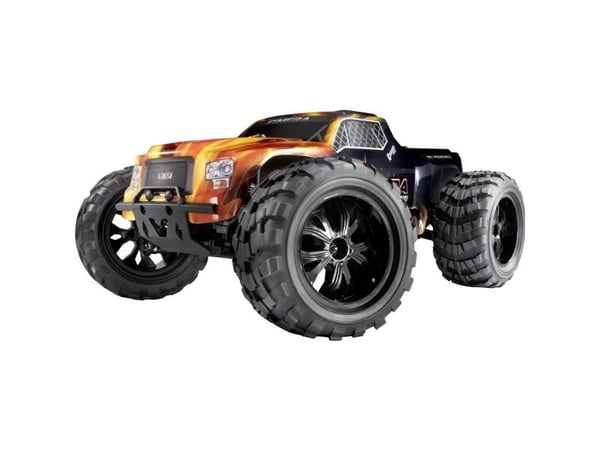 Reely Cimera Black Brushless 1:10 RC modell bil elektrisk monstertruck firehjulsdrift (4WD) 100 % RtR 2,4 GHz inkl. batteri og lader (RE-6914403)