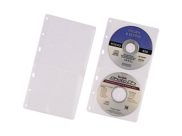 Durable 5203-19, Sleeve til laptop, 2 disker, Gjennomsiktig, Polypropylen (PP), 120 mm, 156 mm
