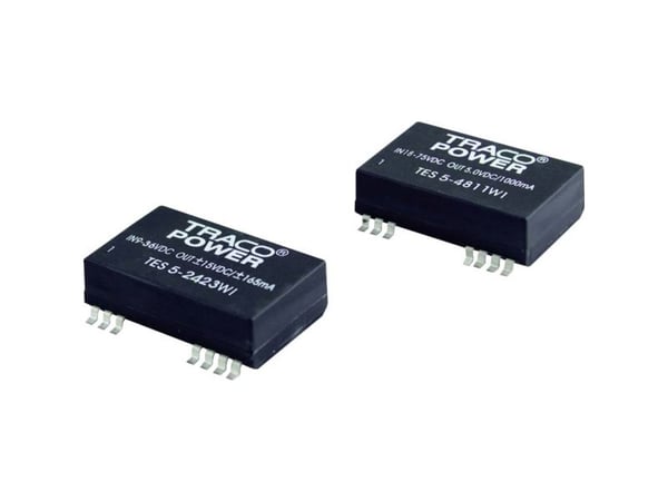 TracoPower TES 5-4823WI DC/DC-muunnin, SMD 48 V/DC 15 V/DC, -15 V/DC 165 mA 5 W Lähtöjen määrä: 2 x