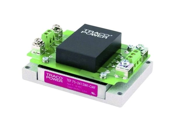 TracoPower TEP 75-7215WI-CMF DC/DC-muuntomoduuli 110 V/DC 24 V/DC 3200 mA 75 W Lähtöjen määrä: 1 x