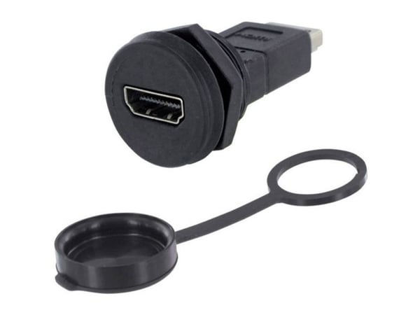 encitech 1310-1033-01 HDMI-sovitin Adapteri, uppoasennus Navan numero: 19 Musta 1 kpl