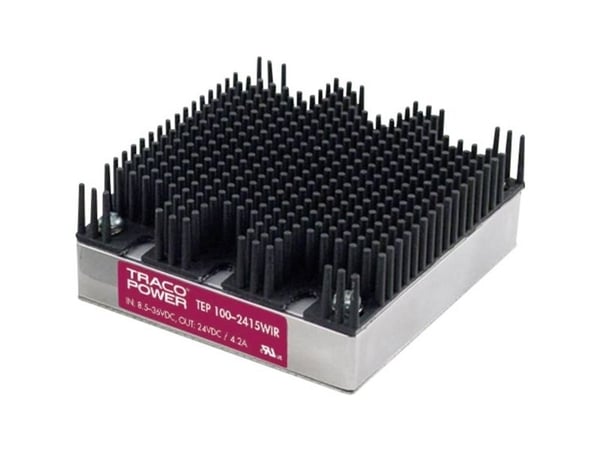 TracoPower TEP 100-2412WIR DC/DC-muunnin, piirilevy 24 V/DC 12 V/DC 8400 mA 100 W Lähtöjen määrä: 1 x