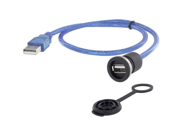 USB-liitin alustan liitin, uppoasennus M16 1310-1002-01 encitech Sisältö: 1 kpl