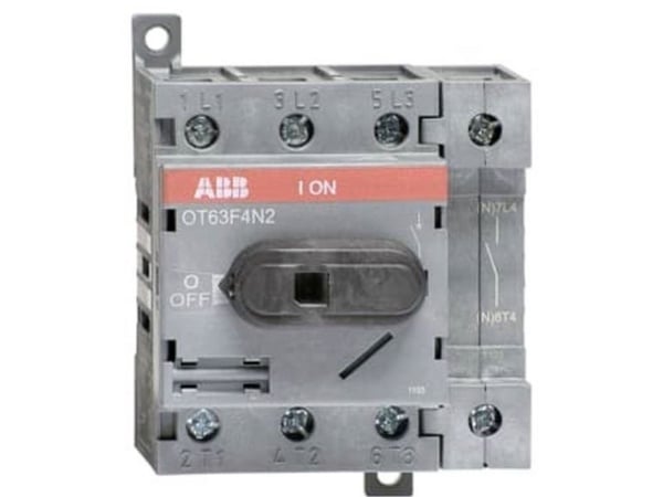 ABB OT63F4N2, Lastbrytare, 4P, Kabel, Grå, IP20, 1,5 - 35 mm ²