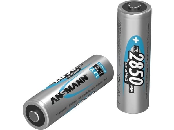 Ansmann 1,2 V rechargeable battery NiMH / Professional, AA, Nikkelmetallhydrid (NiMH), 1,2 V, 2850 mAh, Flerfarget