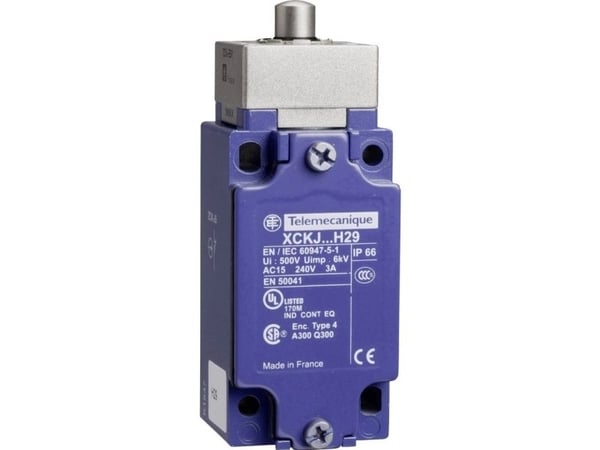 Schneider Electric XCKJ161H29, Ledningsført, Zamak, IP66, Blå, CCC CSA UL, 40 mm