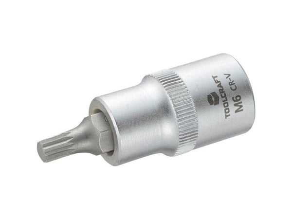 TOOLCRAFT 816086 multitann (XZN) topnøkkel-bitsinnsats 6 mm 1/2 (12,5 mm)